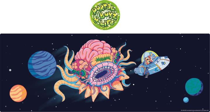Produktbild Fanattik Rick & Morty set sous-mains revêtu & sous-verre Cosmos