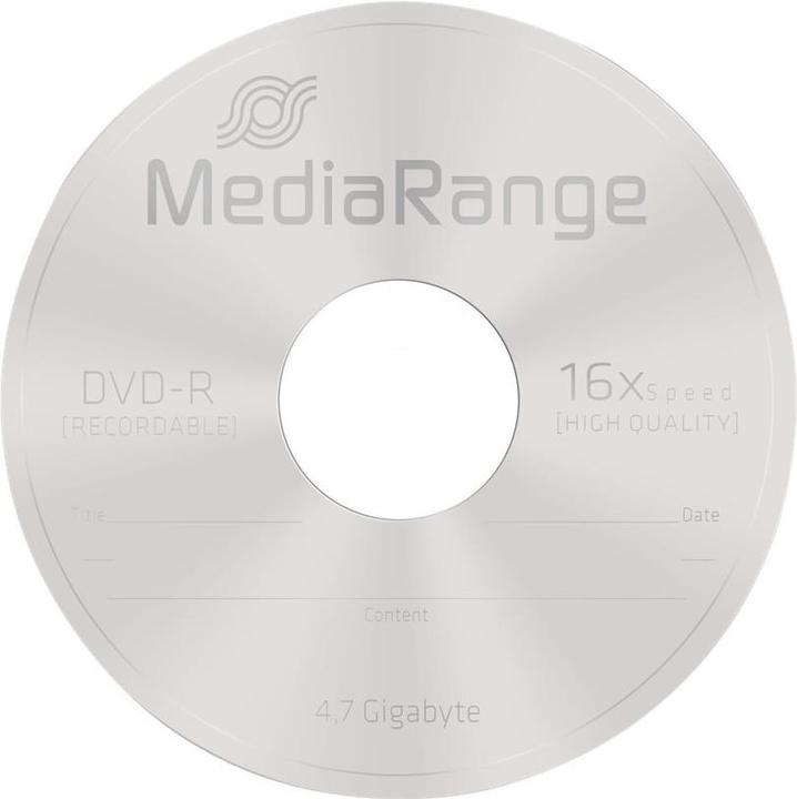 Actual product image MediaRange DVD-R 4.7GB, 50 spindle (50 x)