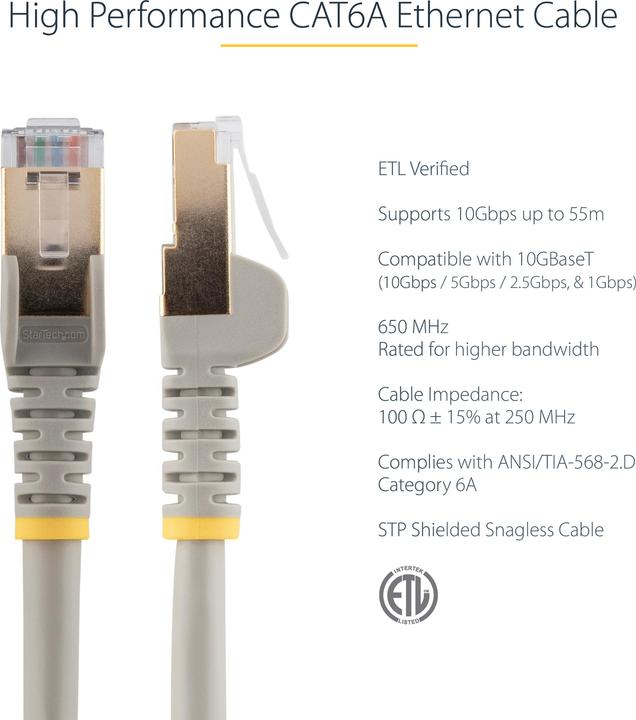 Immagine prodotto StarTech -Cavo Ethernet (S/UTP, CAT6a, 7 m)
