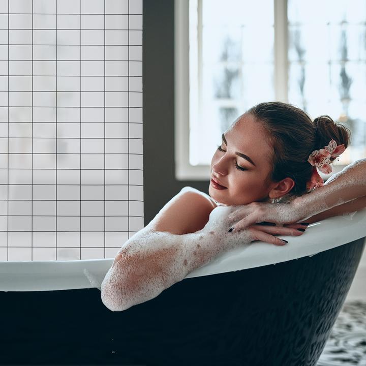 Actual product image Relaxdays Shower roller blind (120 x 4.5 x 245 cm)