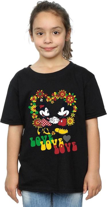 Produktbild Disney Mickey And Minnie Mouse Hippie Love TShirt Mädchen (152, 158)