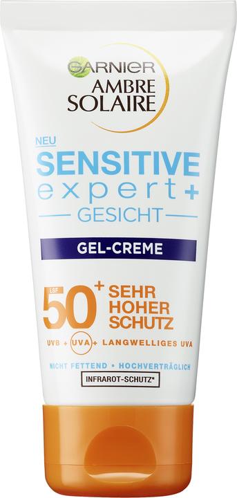 Ambre Solaire Sensitive Advanced expert+ (Crème solaire visage, SPF 50+, 50 ml, 73 g)
