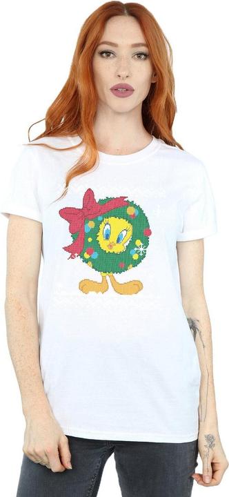 Produktbild Looney Tunes Tweety Pie Christmas Fair Isle TShirt (L)