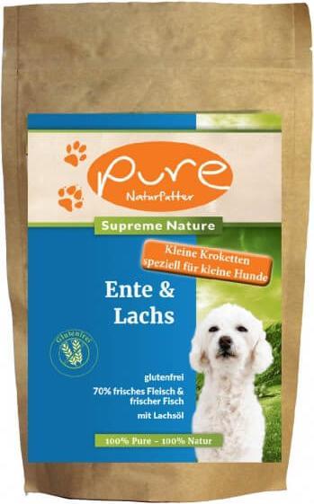 Pure Naturfutter PURE Supreme Duck & Salmon - for small dog breeds, 400 g (Adult, 1 pcs., 400 g)