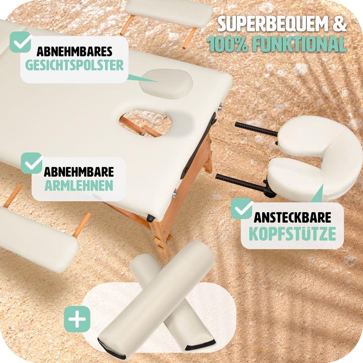 Immagine prodotto tectake Set lettino da massaggio Freddi con rulli