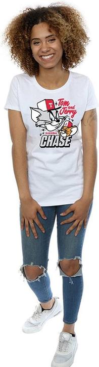 Image du produit Tom & Jerry Womens/Ladies Cat & Mouse Chase T-shirt en coton (XXL)