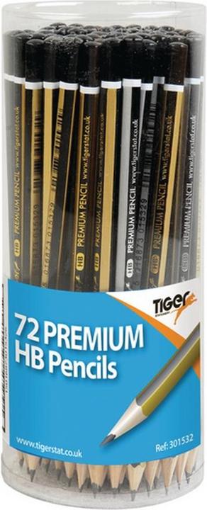 Actual product image Tiger Stationery Premium pencil (HB, 6 x)