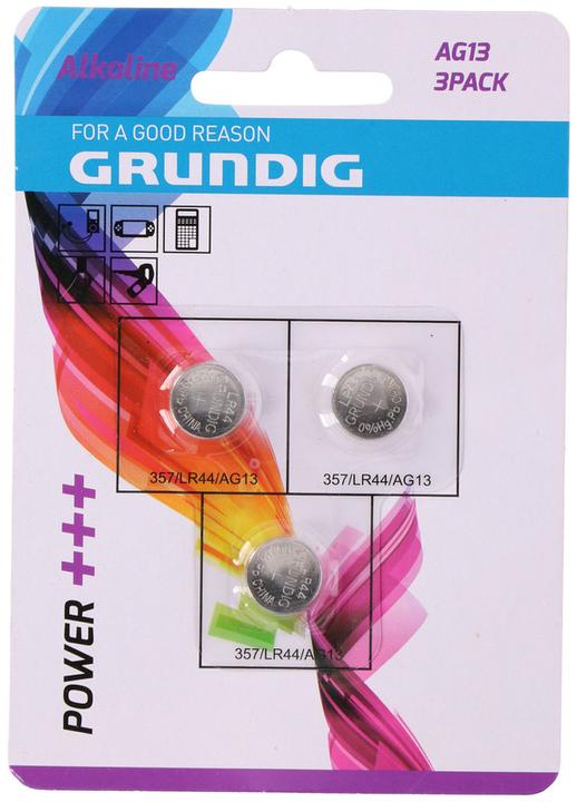 Grundig Knopfzelle LR44 (3 Stk., LR44)