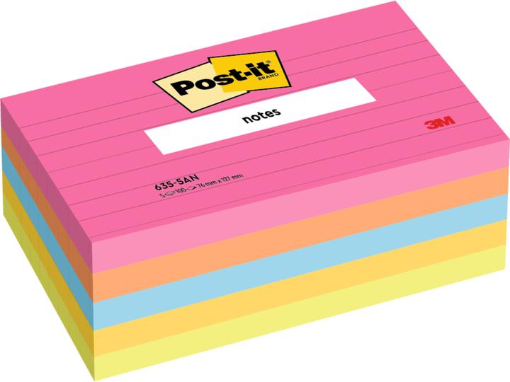 Image du produit Post-it Notes autocollantes Le Cap doublé (127 x 76 mm)