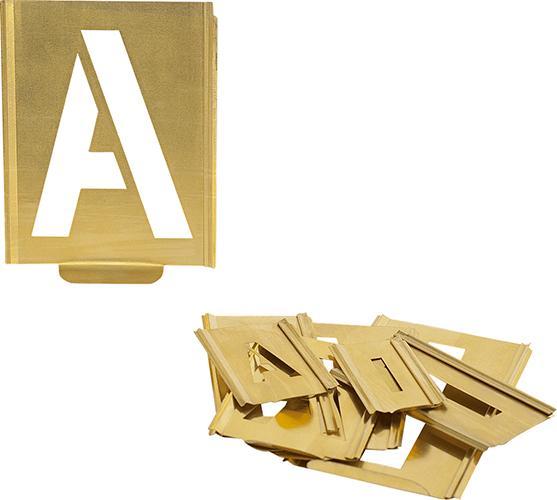 Produktbild Kukko Signierschablonensatz 327 Buchstaben A-Z Schrift-H.70mm Spezialblech