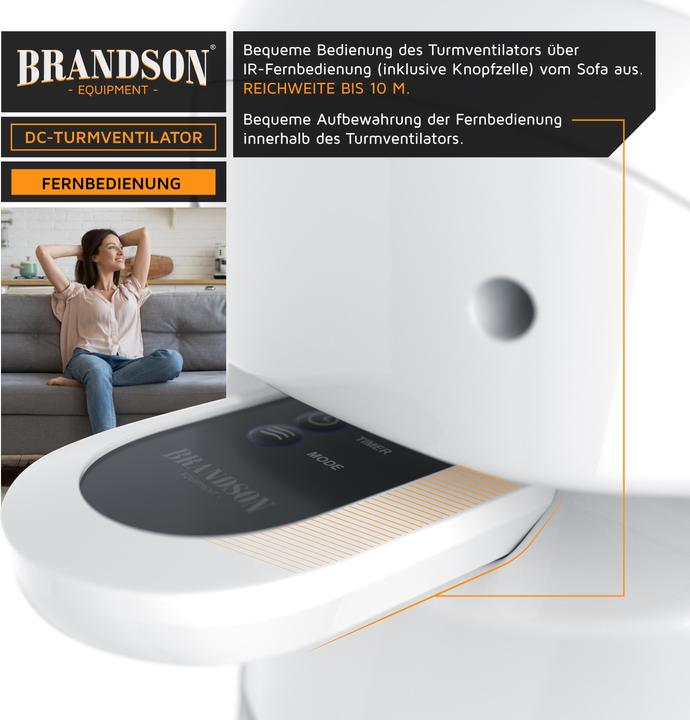 Actual product image Brandson Tower fan (48 dB)