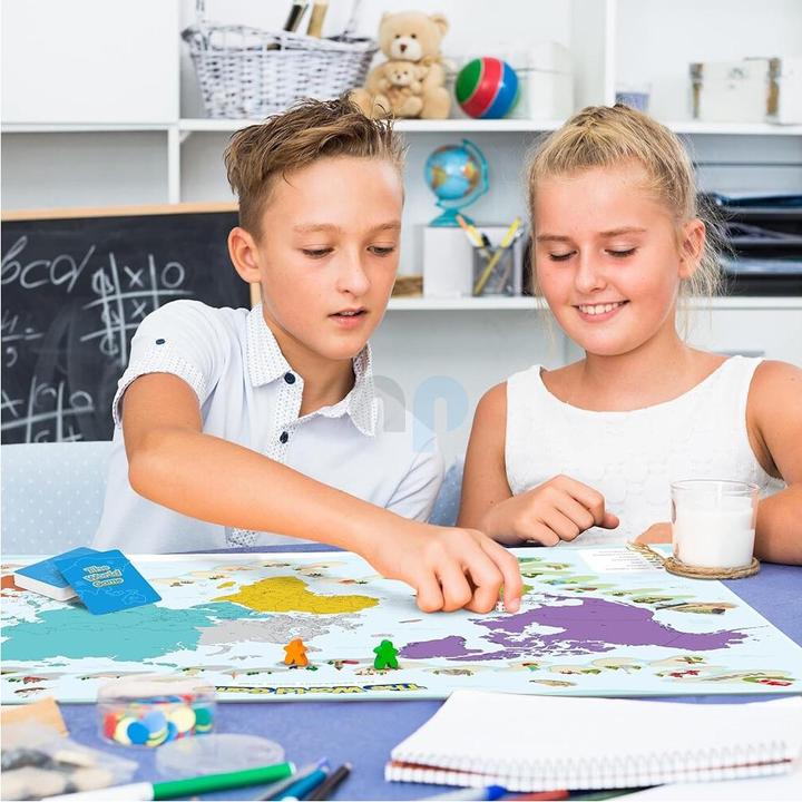 Image du produit The World Game Divertente Gioco da Tavolo Sulla Geografia (Jeu de société sur la géographie) (Italien)