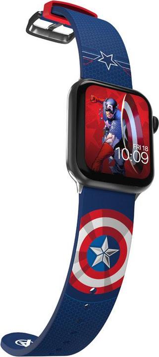 Image du produit Moby Fox Marvel bracelet pour smartwatch Insignia Collection : Captain America (Silicone)