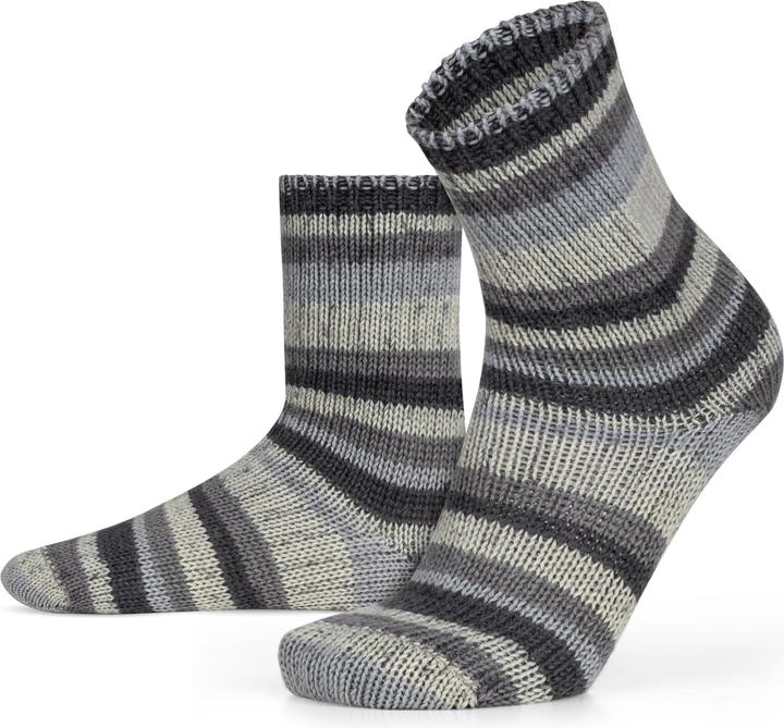 Image du produit Normani 2 Paar Gestrickte Wollsocken Bunt-geringelt (lot de 2, 35 - 38)