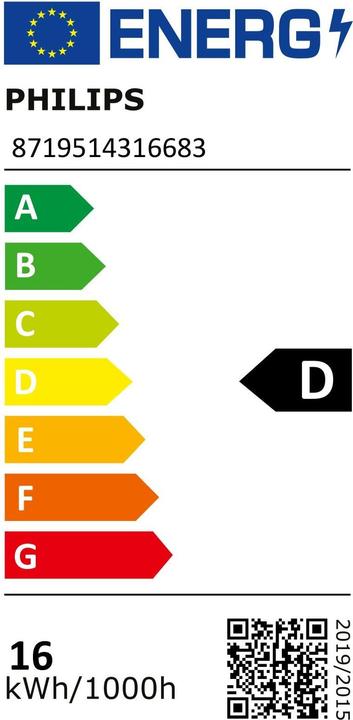 Energie-Label Philips Röhre MAS LEDtube (G13, 15.50 W, 2300 lm, 1 x, D)