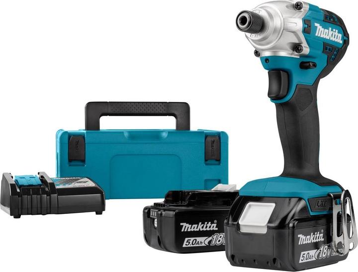 Actual product image Makita DTD 156 RTJ Battery impact wrench 18V 155Nm + 2x battery 5.0Ah + charger + Makpac (Rechargeable battery operated)