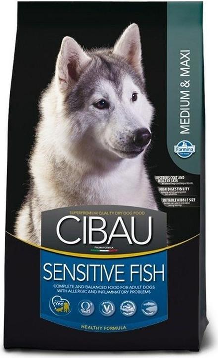 Immagine prodotto Farmina Cibau Sensitive Fish Medium/Maxi 12kg + 2kg (Adulto, 1 pz., 14000 g)