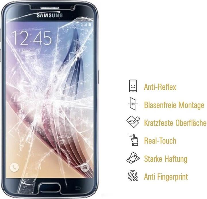 Produktbild Protectorking 6x Panzerfolie Anti-Shock matt entspiegelt (6 Stück, Samsung Galaxy S6)