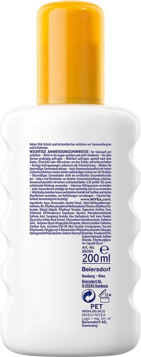 Immagine prodotto NIVEA Sensibile al sole (Spray solare, SPF 50, 200 ml)