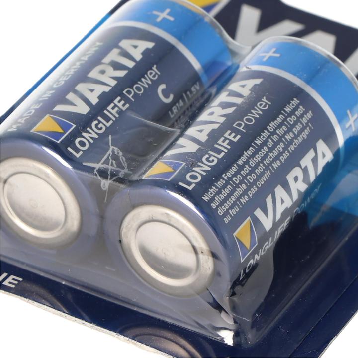 Actual product image Varta Longlife Power (formerly High Energy) Baby C Battery 4914 10x Blister of 2 (10 pcs., C, AAA, AA, 7800 mAh)