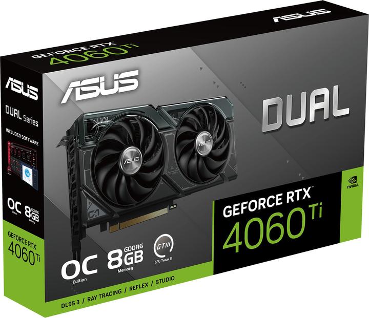 Actual product image ASUS Dual GeForce RTX 4060 Ti OC Edition 8GB (8 GB)