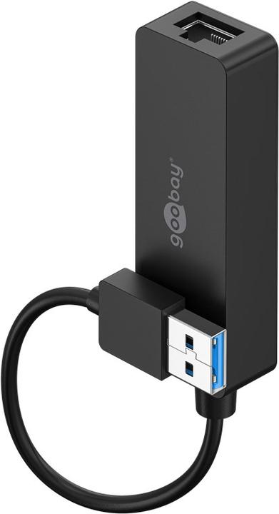 Immagine prodotto Goobay USB 3.0 Gigabit Ethernet Network Converter, Nero, 0.1 m (USB, RJ45 (1x))