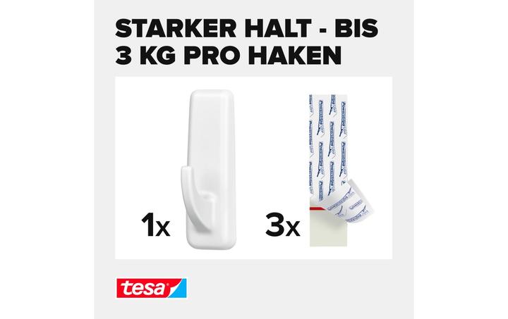 Actual product image tesa Powerstrips adhesive hook XL