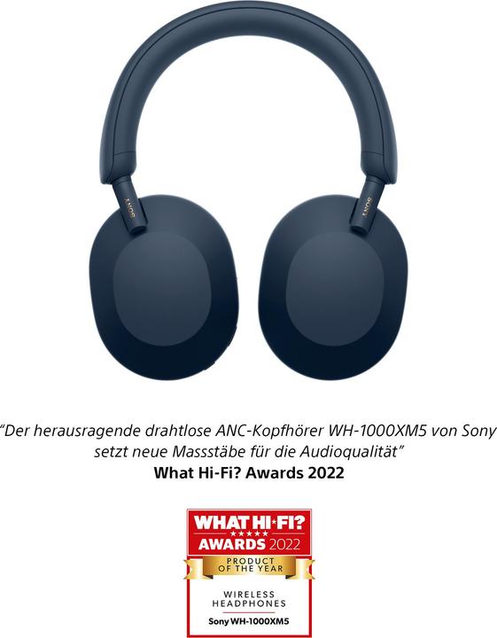 Image du produit Sony WH-1000XM5 (NC, 30 h, Sans fil, Filaire)