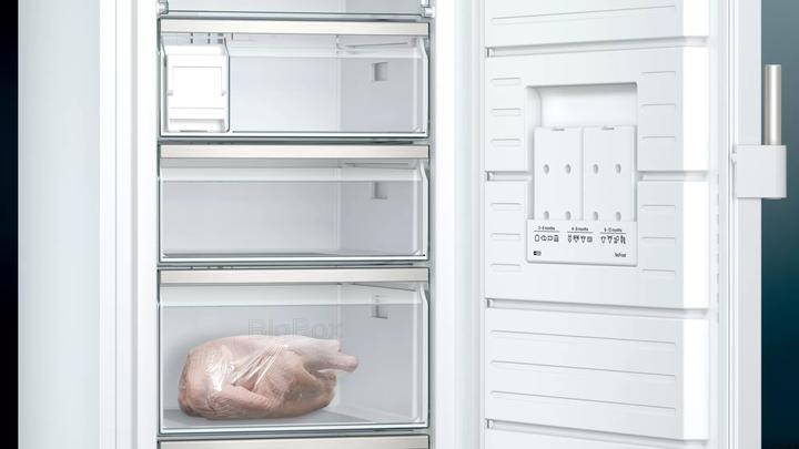 Actual product image Siemens iQ500, Free-standing freezer, 176 x 70 cm, White, GS54NEWCV (Stand-alone, 328 l)