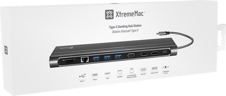 Produktbild XtremeMac Type-C Hub Station - 12 Ports (USB-A, USB-C, 12 Ports)