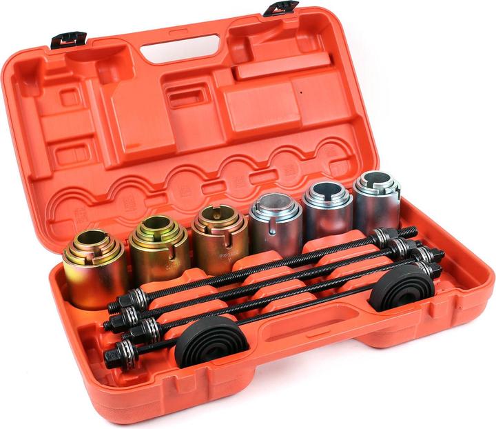 Immagine prodotto Wiltec Estrattore cuscinetti ruota boccole in gomma Set da 26 pezzi Cambio Rimozione Estrattore Auto