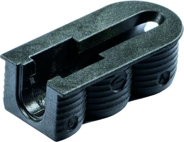 Lamello Raccords de corps et supports de tablettes Cabineo X black avec usinage de surface uniquement (2000 pcs)