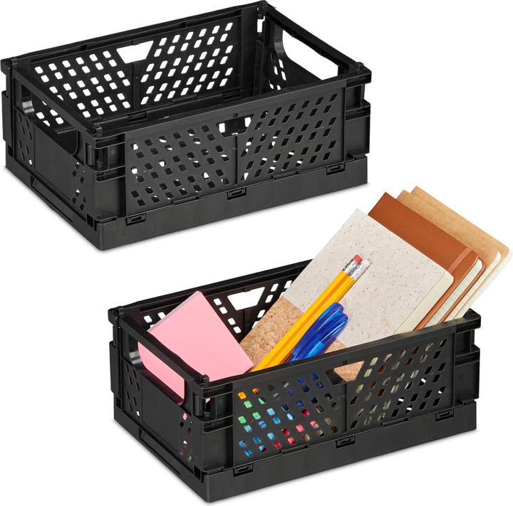 Actual product image Relaxdays 2x folding box (25 x 16.5 x 10 cm, 3.33 l)