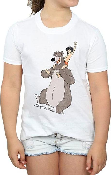 Disney BaumwollTShirt Mädchen Mowgli und Baloo