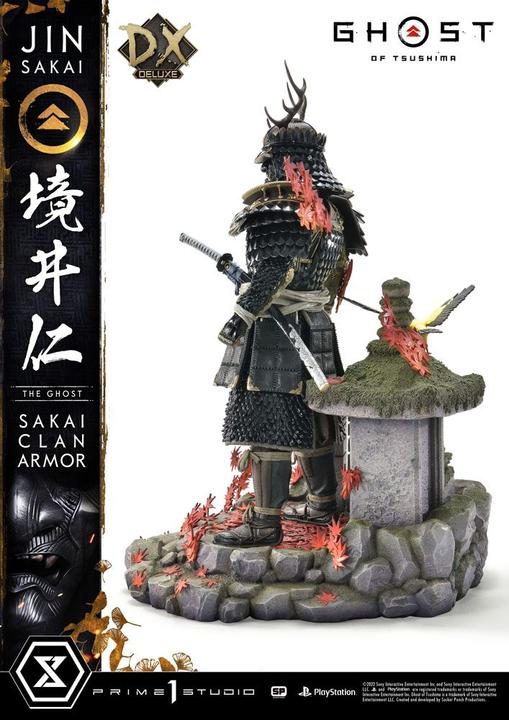 Actual product image Prime 1 Studio Ghost of Tsushima statuette 1/4 Sakai Clan Armor Deluxe Bonus Version 60 cm