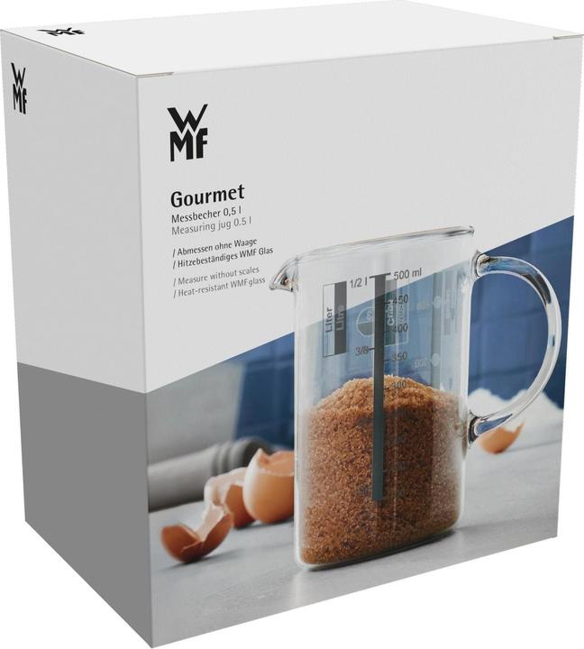 Productafbeelding WMF Maatbeker 0,5l met 4 maateenheden Gourmet hittebestendig glas (500 ml)