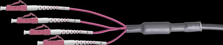 Produktbild LogiLink LWL Trunkkabel U-DQ(ZN)BH, 4 Fasern Multimode OM4, LC/UPC - LC/UPC, 70 m (70 m)