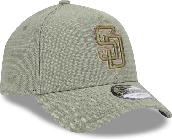 Immagine prodotto New Era Cappellino A-Frame Trucker in tela - San Diego Padres olive (Taglia unica)