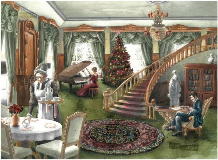Pappnoptikum 1036 - Familie Steampleton - Weihnachtsgeschichte (Mini-Adventskalender)