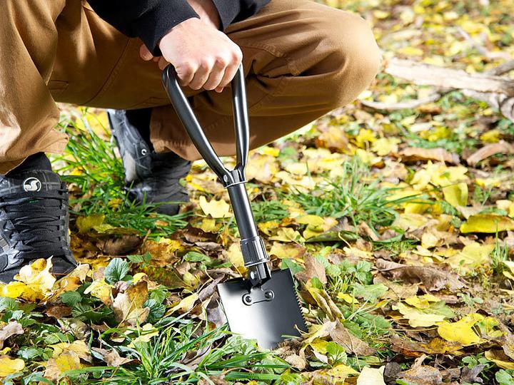 Actual product image Semptec Combi folding spade V2 with saw made of carbon steel