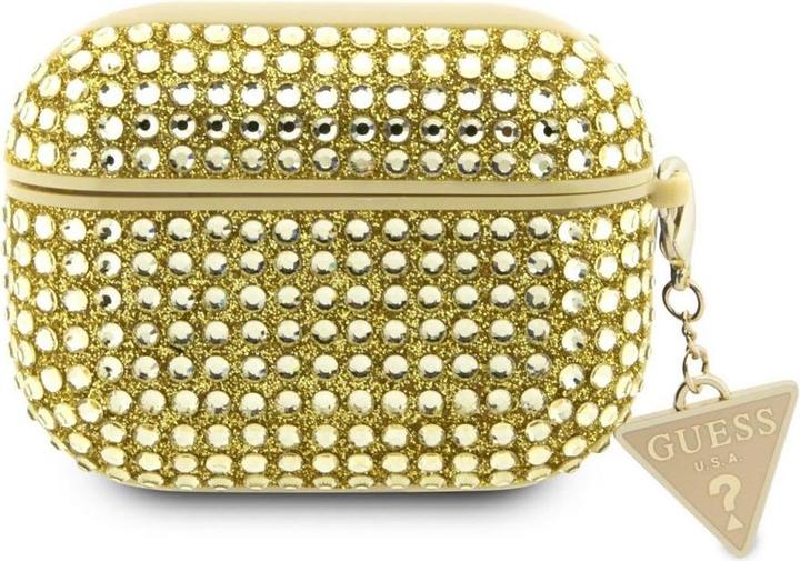 Produktbild Guess GUAP2HDGTPD AirPods Pro 2 cover złoty/gold Rhinestone Triangle Charm (Kopfhörer Hülle)
