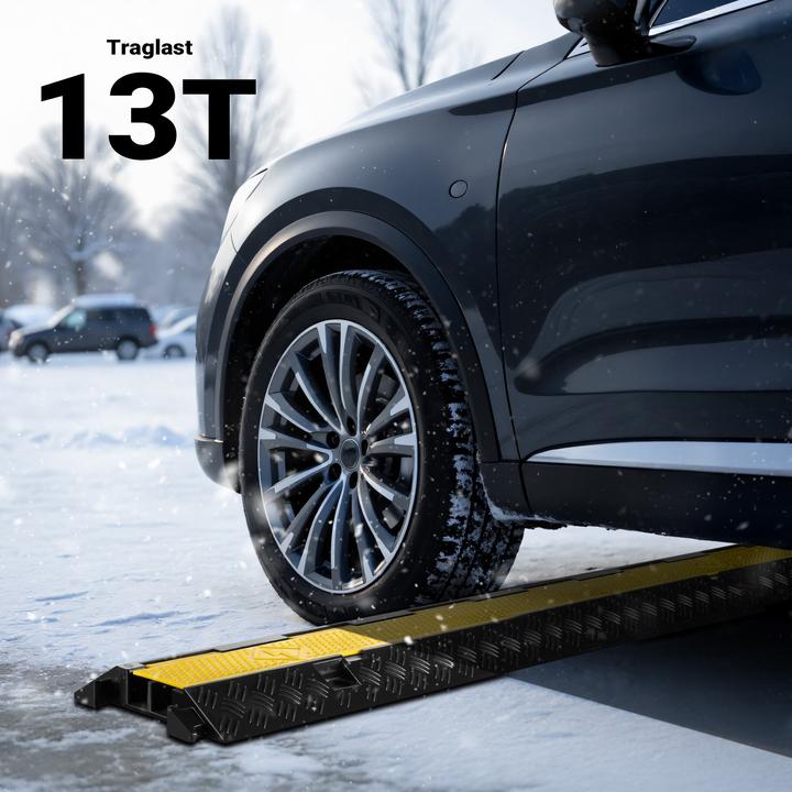 Immagine prodotto Wiltec Ponte per cavi canalizzati 15t 30km/h protezione antiscavalcamento 98x24x4,5cm Cavo canalizzato Cavo (Ponte cavo, 98 cm)