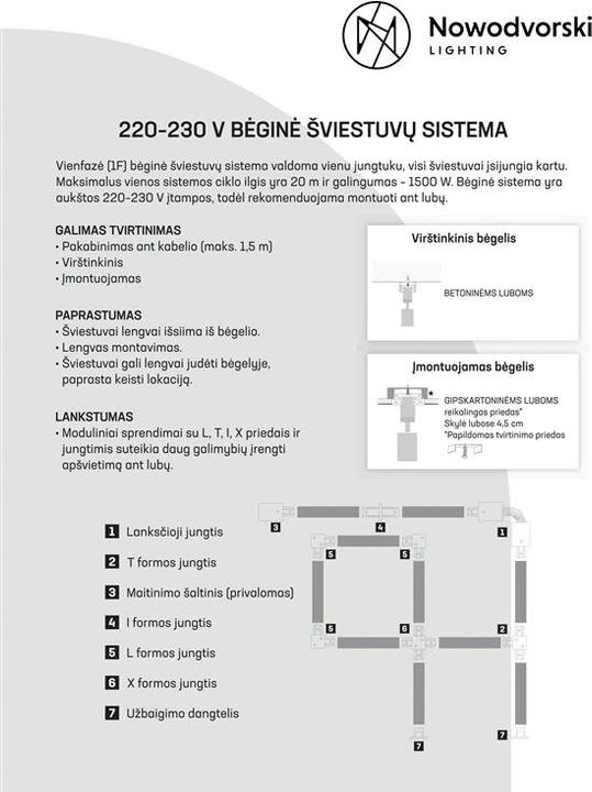 Image du produit Nowodvorski Connecteur pour rail encastré 8968