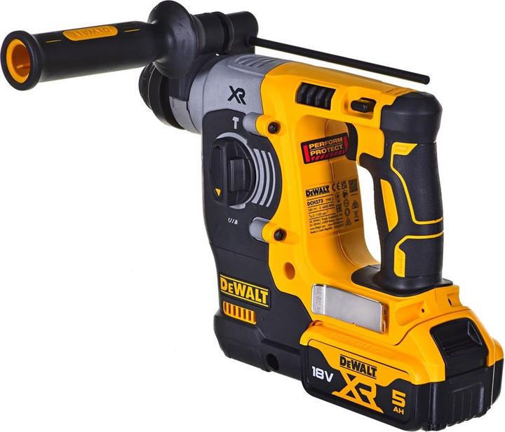 Actual product image DeWalt SDS-PLUS DRILLING HAMMER 18V 2.1J 2 x 5.0Ah XR LI-ION SHORT HAMMER TSTAK DCH273P2T (Rechargeable battery operated)