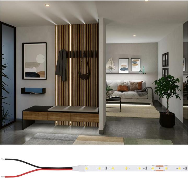 Actual product image Paulmann Pro Strip Silver P25 (Neutral White, 500 cm, Indoor)
