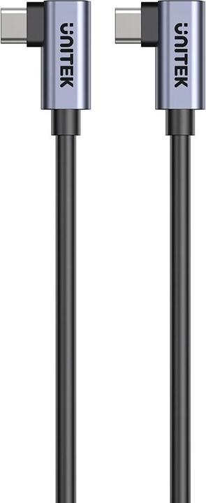 Produktbild Unitek KABEL USB-C KĄTOWY 90°/90° PD 100W M/M 0 5M (0.50 m, USB 3.0)
