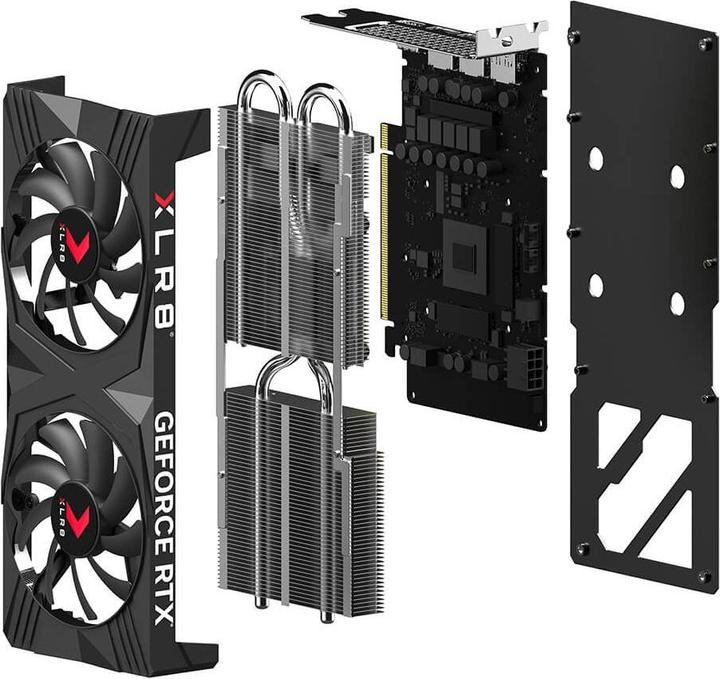 Image du produit PNY GEFORCE RTX 4060 Ti 8GB XLR8 Gaming VERTO Overclocked Dual Fan Edition DLSS (8 Go)