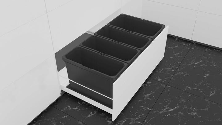Actual product image Vauth-Sagel VS ENVI Free waste separation system KB 900 / height 426 mm plastic lava grey (28 l)