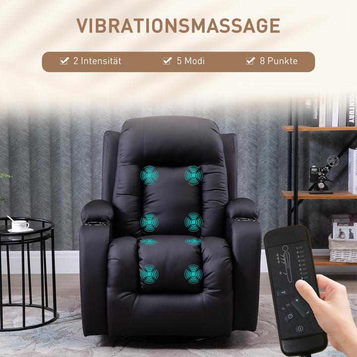 Produktbild Homcom Massagesessel mit Wippfunktion und Wärmefunktion
