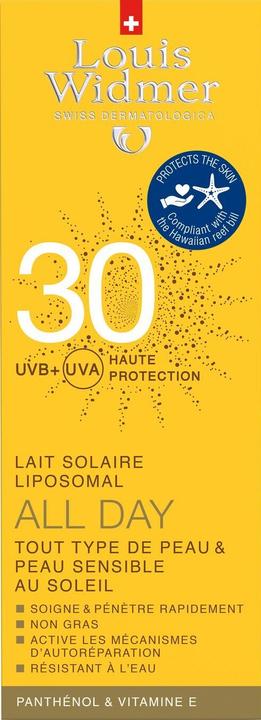 Immagine prodotto Louis Widmer All Day Sun Milk profumato (Latte solare, SPF 30, 100 ml, 137 g)